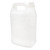 128 oz Natural HDPE Plastic F-Style Bottle, 38mm 38-400, 150 Gram In Line Fluorination