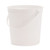 85 oz White PP Plastic Tub, w/ Handle