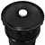 16 Gallon Black Steel Open Head Grease Keg Drum, Rust Inhibited Lining, Black Cover, 2" Fitting, EPDM Gasket, 2" Cap Seal