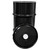 16 Gallon Black Steel Open Head Grease Keg Drum, Rust Inhibited Lining, Black Cover, 2" Fitting, EPDM Gasket, 2" Cap Seal