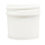 1 oz White PP Plastic Round Jar, 43mm 43-400, Regular Wall, Clarified