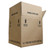 128 oz Natural HDPE Plastic Industrial Round Bottle, 38mm 38-400, 110 Gram, Flame Treated, 4 x 1, Kraft Carton