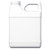 16 oz White HDPE Plastic F-Style Bottle, 33mm 33-400, 42 Gram, Electro Treated
