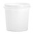 32 oz White HDPE Plastic Tub, Pray Off, No Handle