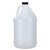 128 oz Natural HDPE Plastic Industrial Round Bottle, 38mm 38-400, 120 Gram, Flame Treated