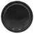 2.5-7 Gallon Black Steel Pail Cover, Clear Phenolic Lining, No Fitting, Flow in Gasket, 24 Gauge, UN Rated