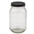 32 oz Flint Glass EC/Mayo Jar, 70mm 70-400, attached Black Cap, PALF Liner