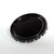 2.5-7 Gallon Black Steel Pail Lug Cover, 24 Gauge, Flow In Gasket, No Fitting, UN Rated