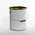 5 Gallon White Steel Open Head Pail, 3.5" Double Bead, Clear Phenolic Lining, UN Rated
