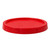 3.5-6 Gallon Red HDPE Plastic Open Head Pail Cover, Spout, Non-Vented, UN Rated