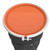 30 Gallon Black Steel Open Head Drum, Unlined, w/ Orange Cover,  Bolt Ring, EPDM Gasket