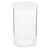40 Dram Clear Polystyrene Plastic Vial, 26 Gram, White Snap On Cap