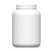 64 oz White HDPE Plastic Bottle, 89mm 89-400
