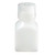 4 oz Natural HDPE Plastic Graduated Square Bottle, 38mm 38-430, 120 Gram, w/ Natural PP Plastic Closure