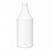 32 oz White PET Plastic Ring Neck Carafe Bottle, 28mm, 50 Gram