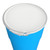 14 Gallon Blue HDPE Plastic Open Head Drum, Plain Cover, Lever Lock Ring, UN Rated