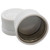 1 1/8" White PE Plastic Child Resistant Cap, Metal Innerseal, .060 F217 Liner