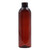 6 oz Light Amber PET Plastic Cosmo Round Bottle, 24mm 24-410