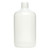 16 oz Natural LDPE Plastic Boston Round, 28mm 28-400, 35 Gram