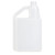 32 oz Natural HDPE Plastic Single Neck Bettix Bottle, 28mm 28-410, 69 Gram, 1 oz Chamber In Line, Fluorination Level 4