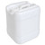 20 Liter White HDPE Plastic Square Tight Head Pail, 70mm, 6TPI, Dust Cap, Open Vent, 22mm, Cap Installed, UN Rated