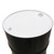 55 Gallon Black Tight Head Steel Drum, Rust Inhibited Lining, White Top, 2" & 3/4" Plastic Fitting, UN Rated