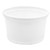 16 oz White PP Plastic Round Tub