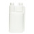 8 oz Natural HDPE Plastic Twin Neck Bettix Bottle, 1/2 oz Chamber, 24mm 24-410, 28 Gram