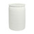 55 Gallon White Plastic Tight Head Drum w/ 2" Buttress and 2" NPT Fittings, UN Rated