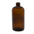 32 oz Amber Glass Boston Round, 33mm 33-400, 12x1