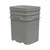 5.3 Gallon Gray HDPE Plastic Pail EZ Stor Pail