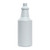32 oz Blue/White HDPE Plastic Ring Neck Decanter, Small Bulb, 28mm 28-410, 51 Gram