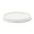 8 oz White HDPE Plastic Pry-Off Tub Cover