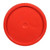 3.5-6 Gallon Red HDPE Plastic Pail Tear Tab Cover
