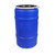 30 Gallon Blue Plastic Open Head Drum, UN Rated