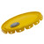2.5-7 Gallon Yellow Steel Lug Pail Cover, Rust Inhibited Lining, Rieke Fitting, Flow in Gasket, UN Rated