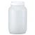 128 oz Natural HDPE Plastic Wide Mouth Jar, 110mm 110-400, 110 Gram