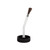 38mm 38-400 Black PP Plastic 4 1/4" Before Bend Brush Cap, 4 1/8" Length, 3/4" Horse Hair Trim