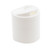 24mm, 24-410 White PP Plastic Smooth Disc Top Cap, .310" Orifice