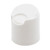 24mm, 24-410 White PP Plastic Smooth Disc Top Cap, .310" Orifice