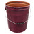 5 Gallon Purple Steel Open Head Pail, 3.5" Double Bead, Red Phenolic Lining, UN Rated
