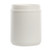 60 oz White HDPE Plastic Single Thread Canister, 120mm 120-400, 72 Gram