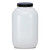 128 oz Natural HDPE Plastic Wide Mouth Jar, 89mm 89-400, 110 Gram, 4x1, Kraft Box