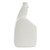 32 oz White HDPE Oval Pistol Grip Bottle, Flame Treated, 28mm 28-400 Ratchet, 55 Gram