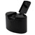 28mm Black PP Plastic Snap-On Avalon Flip Top Cap, No Liner