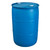 55 Gallon Plastic Tight Head Reconditioned Drum, 2" Buttress & 2" NPT, UN Rated