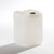 20 liter Natural HDPE Plastic Square Tight Head, 70 mm, 6 TPI TE Neck, 22 mm Closed Vent Stem, UN Rated