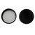 33mm 33-400 Black PP Plastic Smooth Top, Ribbed Side Cap, PV Liner