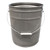 5 Gallon Gray Steel Open Head Pail, Rust Inhibited, UN Rated