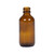 2 oz Amber Glass Boston Round Bottle, 20mm 20-400